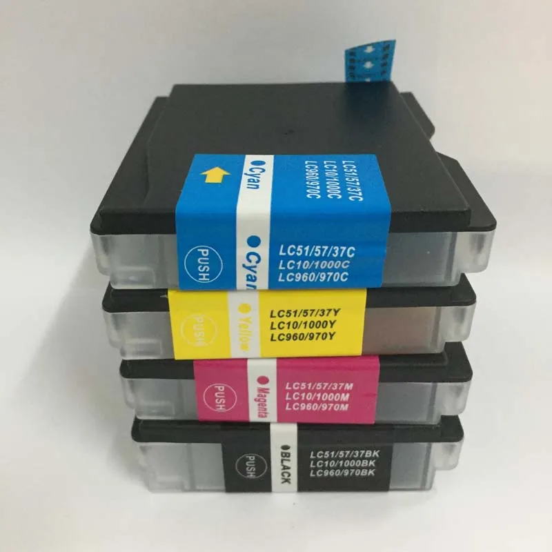 Чернильный картридж для Brother LC37 LC51 LC57 LC960 LC970 LC1000 совместимый с DCP-135C MFC-235C MFC-240C FAX-1355