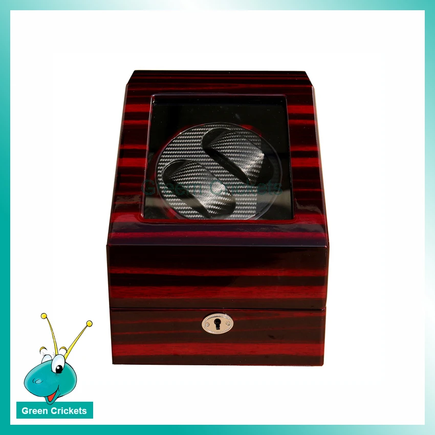 

New Arrival Grain Paiting High Light Carbon Fibre Inside 5 Mode Automatic Wooden Watch Winder