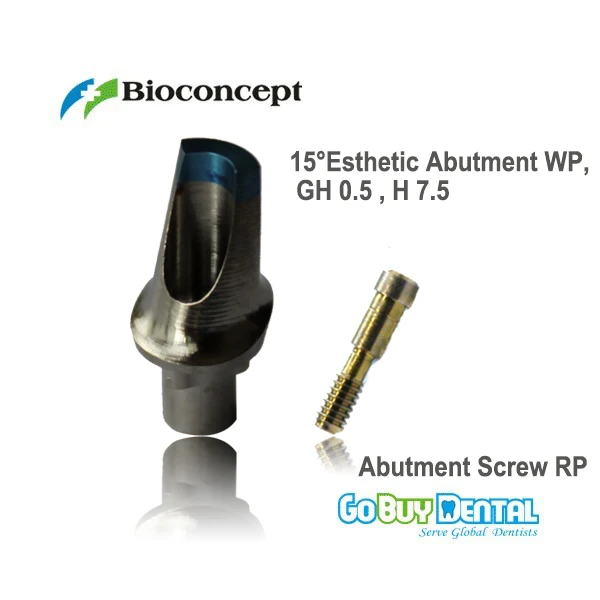 Нобелевские совместимые Biocare Заменить 15 'угловой эстетический абатмент WP GH 0 5