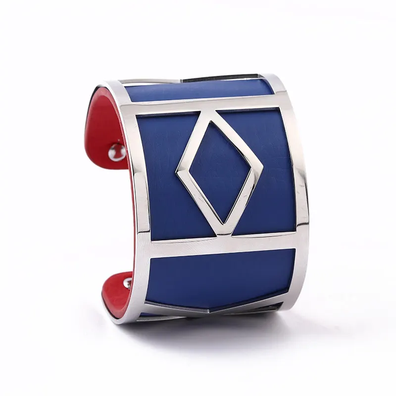 Рождественская елка Argent манжеты браслеты для женщин Bijoux нержавеющая сталь браслеты мужские Femmes Реверсивные кожаные браслеты