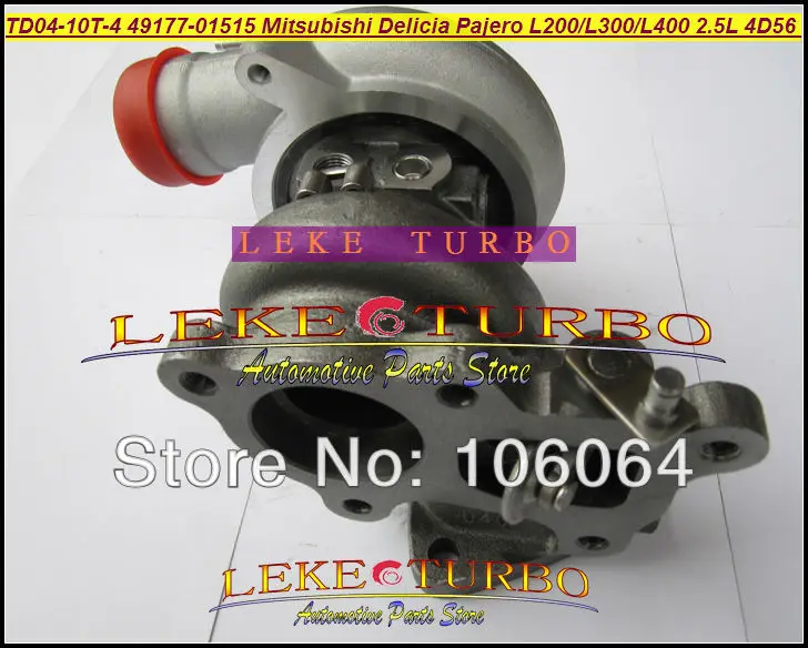 Турбокомпрессор Turbo TD04 49177 01515 01503 для Mitsubishi L300 4WD Delicia Pajero Shogun L200 L400 2.5L D 4D56 с водяным