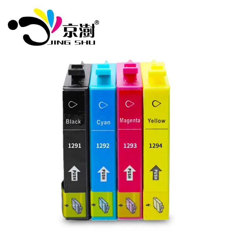 4 шт. совместимый чернильный картридж T1291 T1292 T1293 T1294 для Epson SX420W 425W 525WD 620FW BX305F 305FW 625FWD