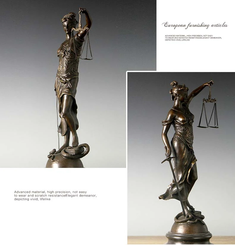 Atlie бронзы 18 ''бронзы Скульптура леди Детские весы правосудия Фемида justitia адвокат подарки Бронзовая статуя estatua справедливость Декор