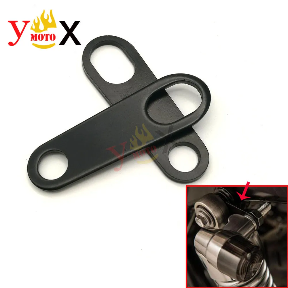 Черные кронштейны для заднего поворотного сигнала Honda Suzuki Yamaha Kawasaki Harley Dyna Sportster