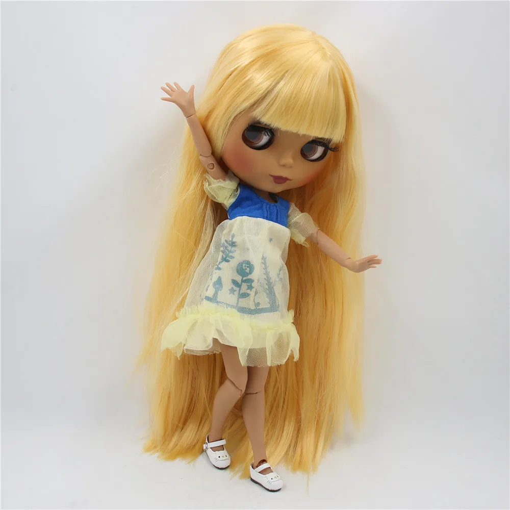 Кукла Blyth BL0658 с черным матовым лицом шарнирным телом 1/6 | Игрушки и хобби