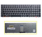 Клавиатура SSEA с серебристой рамкой для ноутбука LENOVO b5400, m5400, m5400a, b5400a