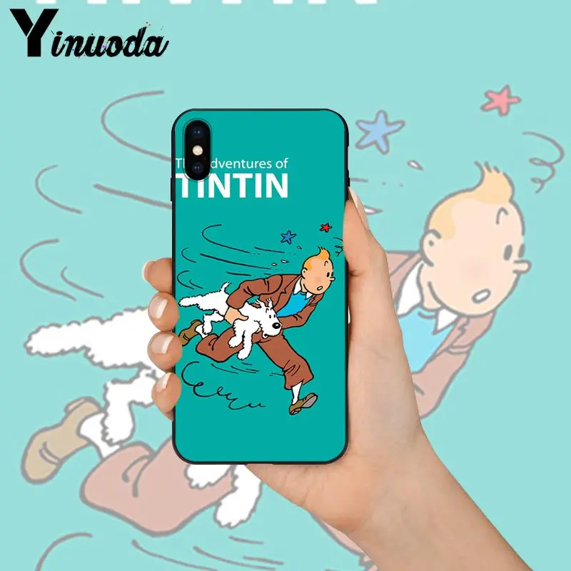 Yinuoda «Приключения Тинтина» Новинка чехол для телефона Fundas чехол для Apple iPhone 8 7 6 6S Plus X XS MAX 5 5S SE XR чехол