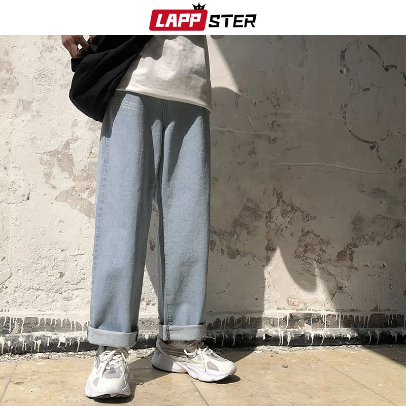 LAPPSTER, мужские джинсы, брюки,, уличная одежда, джоггеры, джинсы, мужские, s, дизайнерские, мешковатые, шаровары, мужские, корейский стиль, джинсовые штаны
