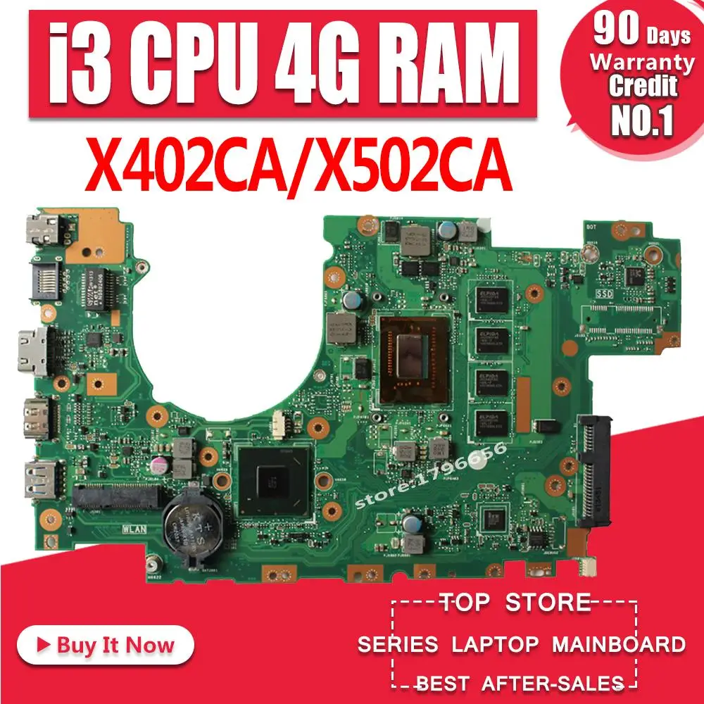 X402CA материнская плата 4G RAM i3 для For Asus X502CA X402C ноутбука Тест 100% ok | Компьютеры и офис