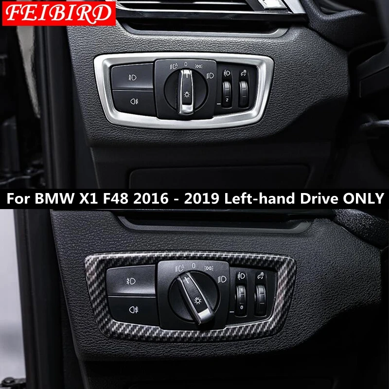 Для BMW X1 F48 2016 2017 2018 2019 ABS головное освещение ручка Крышка регулировочная отделка