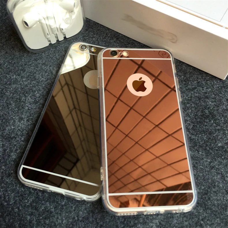 Esamday Роскошные зеркальные гальванические мягкие ТПУ чехлы для X XS MAX XR 7 8 6 6S Plus, Защитные чехлы для iPhone 5 5S SE