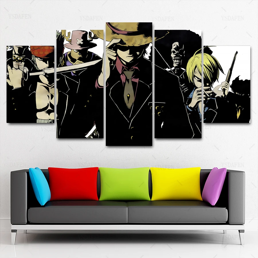 Дропшиппинг HD 5 Панель Холст Искусство цельная анимационная живопись пантера