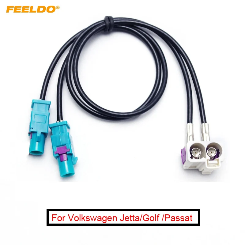 OEM для Volkswagen Golf MK5/MK6/Passat B6/B7/Tiguan RNS510(MFD3)/RCD510/310 OEM 2 мама к 2 папа FAKRA II радио антенна адаптер
