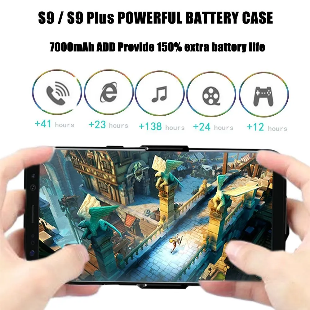Лидер продаж Батарея случае Зарядное устройство чехол для samsung Galaxy S9/S9Plus +