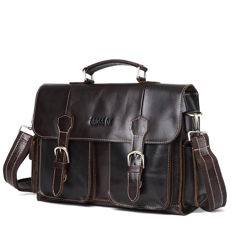 CROSS OX Портфель для мужчин Сумка из натуральной кожи HB574|briefcase for men|genuine leather bagleather bag