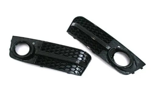 Gloss Black Honeycomb Style Front Fog Light Grille For Audi A4 B8 2009-2011 (NOT for S-Line / S4 RS4 Models) | Автомобили и