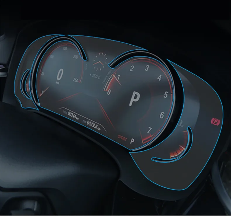 Защитная пленка для экрана приборной панели автомобиля стикер стайлинга BMW 5