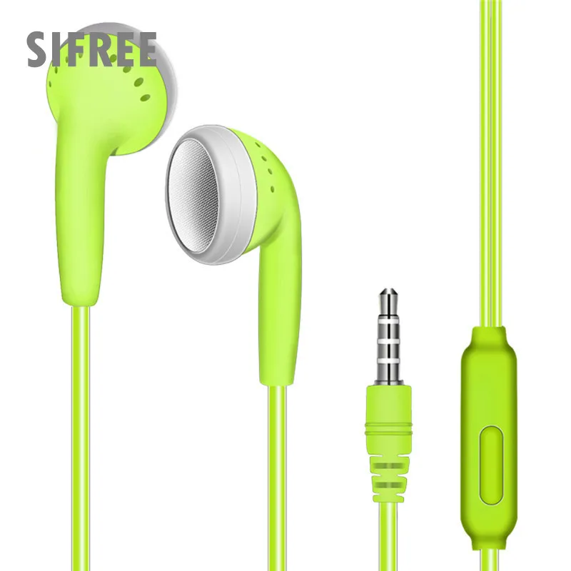 green Проводное управление Высокое качество стерео наушники Hifi тяжелый бас наушники музыка стерео гарнитуры 6 цветов для Xiaomi huawei iphone - Цвет: green