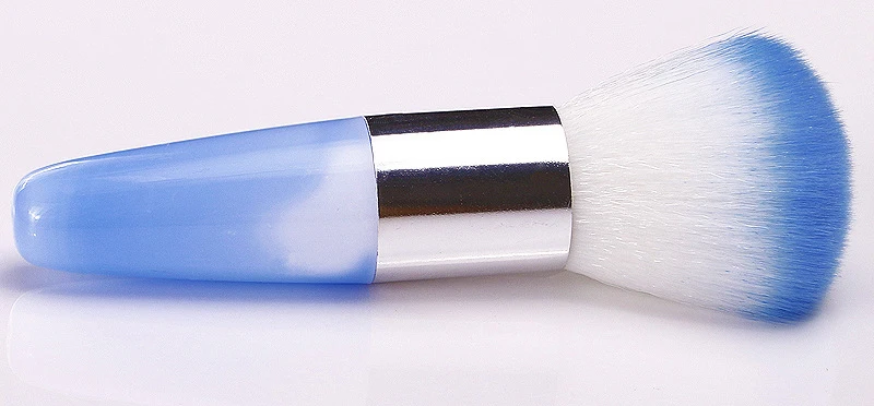 Blue 1 шт. 6 цветов инструменты для ногтей кисть для акрила и УФ гель для ногтей пылечистка кисточки для маникюра maquiagem pinceaux peinture - Цвет: Blue