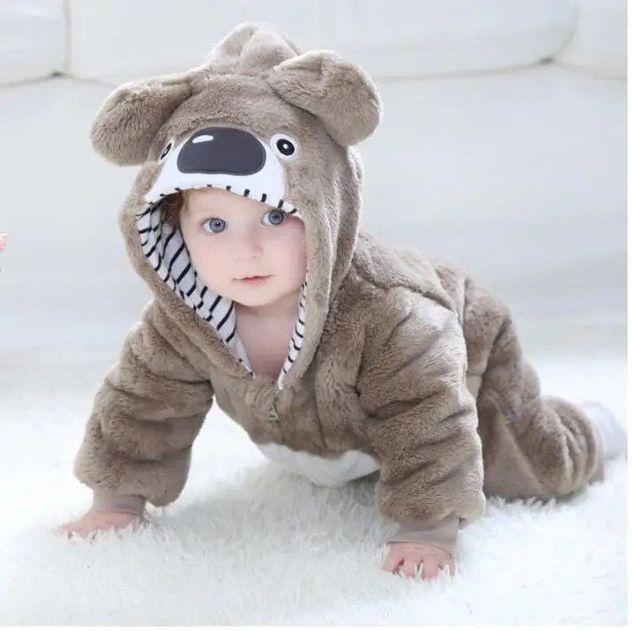 Осенняя одежда для малышей 0-1-2 лет, 3 осенне-зимняя одежда, 4 медведя, 5 животных, 6 объятий, 9 месяцев, комбинезоны, новинка