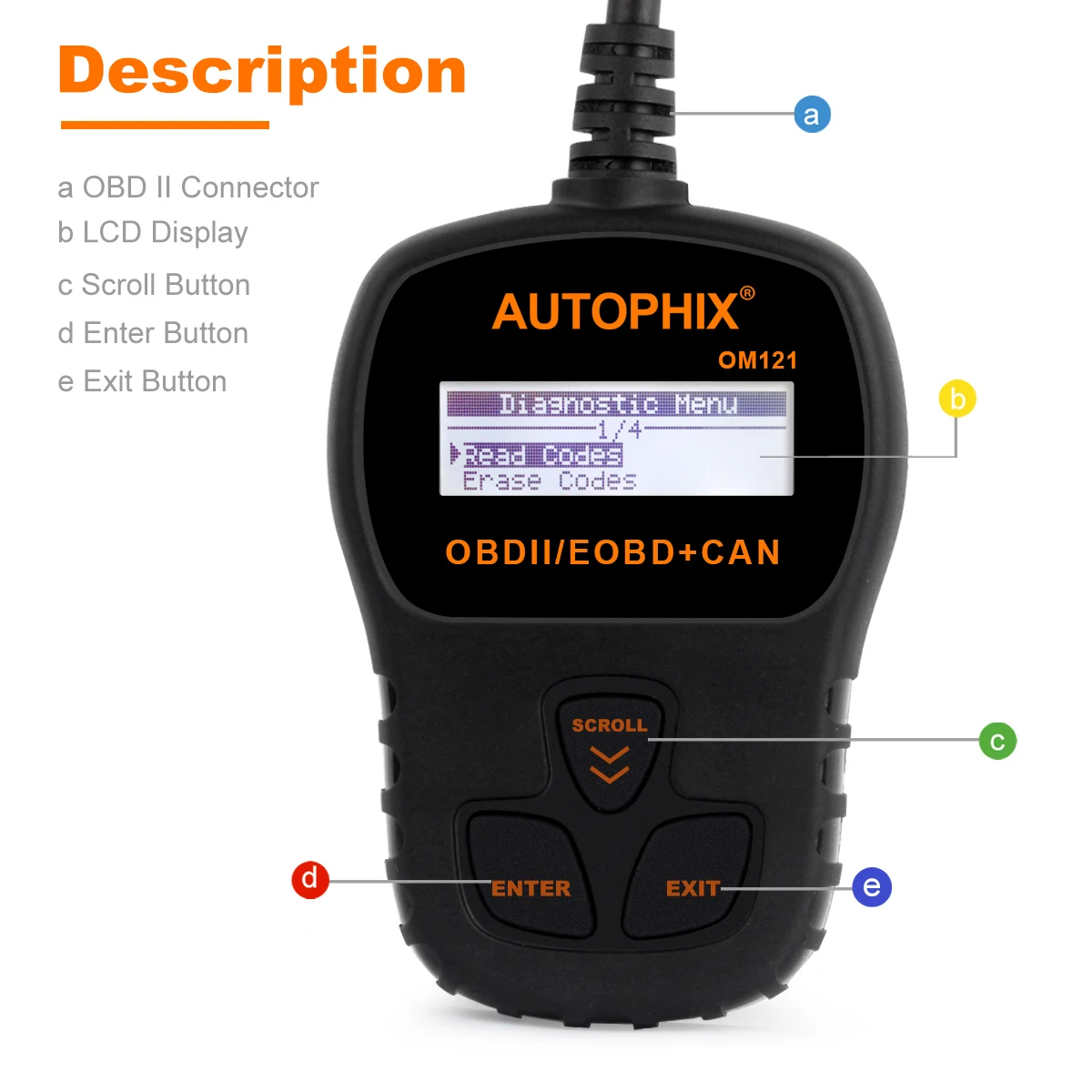 OBD2 сканер считыватель кодов неисправностей Live Data автомобильный диагностический