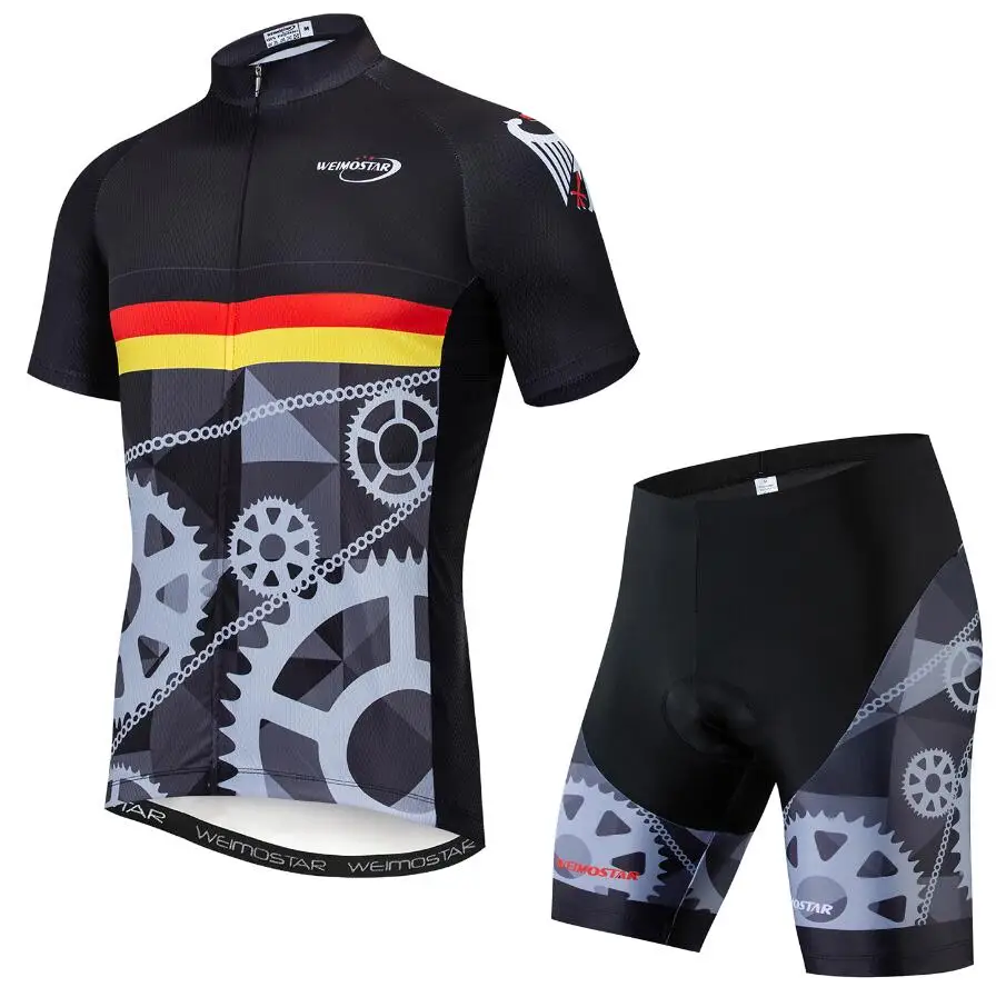 Germany Велоспорт Джерси Набор Pro команда Бразилия короткий рукав MTB велосипед комплект одежды Майо Ropa Ciclismo Костюм велосипедные мотоциклетные майки - Цвет: Germany