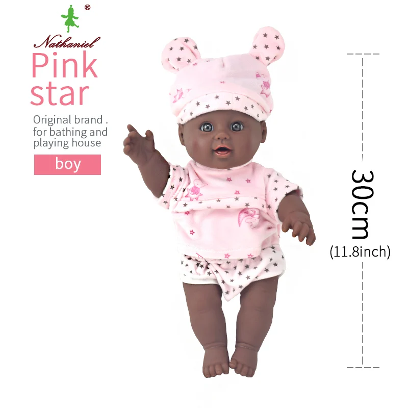 12 дюймов! Boneca bebek baby doll reborn black oyuncak gudetama girl силиконовый мягкий винил lalka реалистичные живые игрушки подарок на день рождения - Цвет: 13