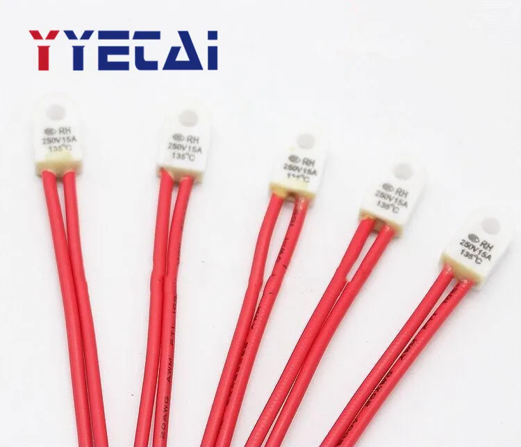 

YYT Heater Electric Heating Oil Fuse Temperature Thermal Fuse RF130 Degree/135degree/150 Degrees 250V15A Standard