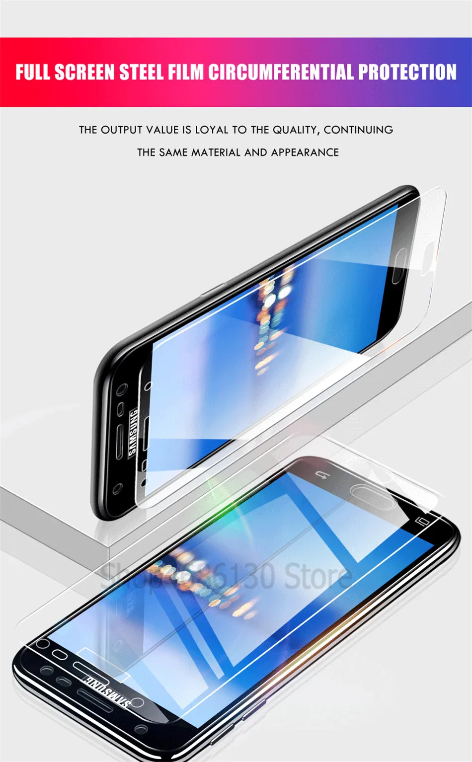 9H 2 шт закаленное стекло для samsung Galaxy A6 A8 J6 J4 Plus A7 Защита экрана для samsung Galaxy A30 A50 M30 M20 стекло