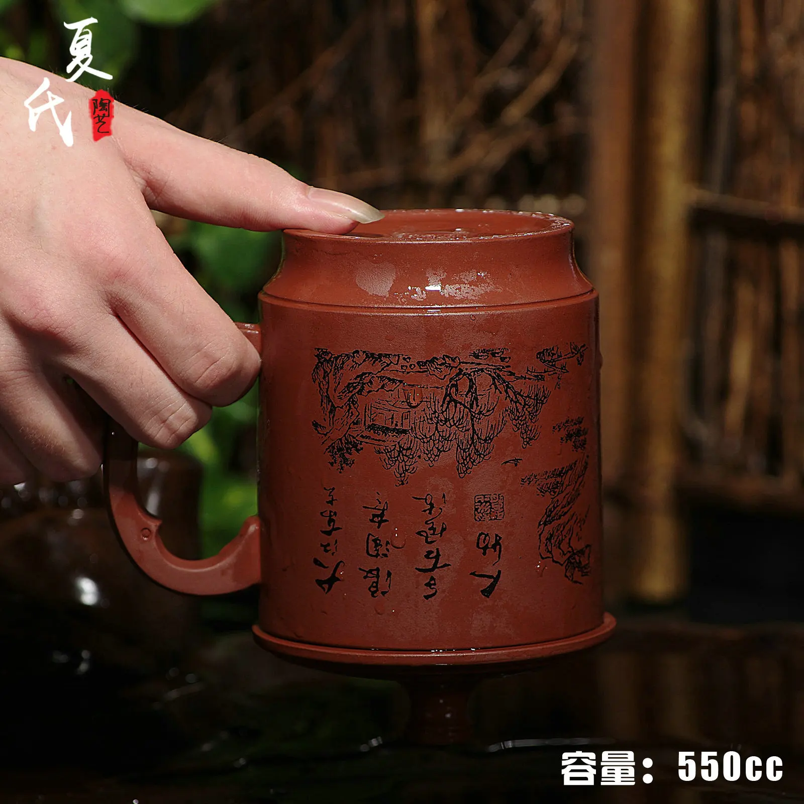 Чашка из исинской глины офисная кружка фиолетовой | Дом и сад