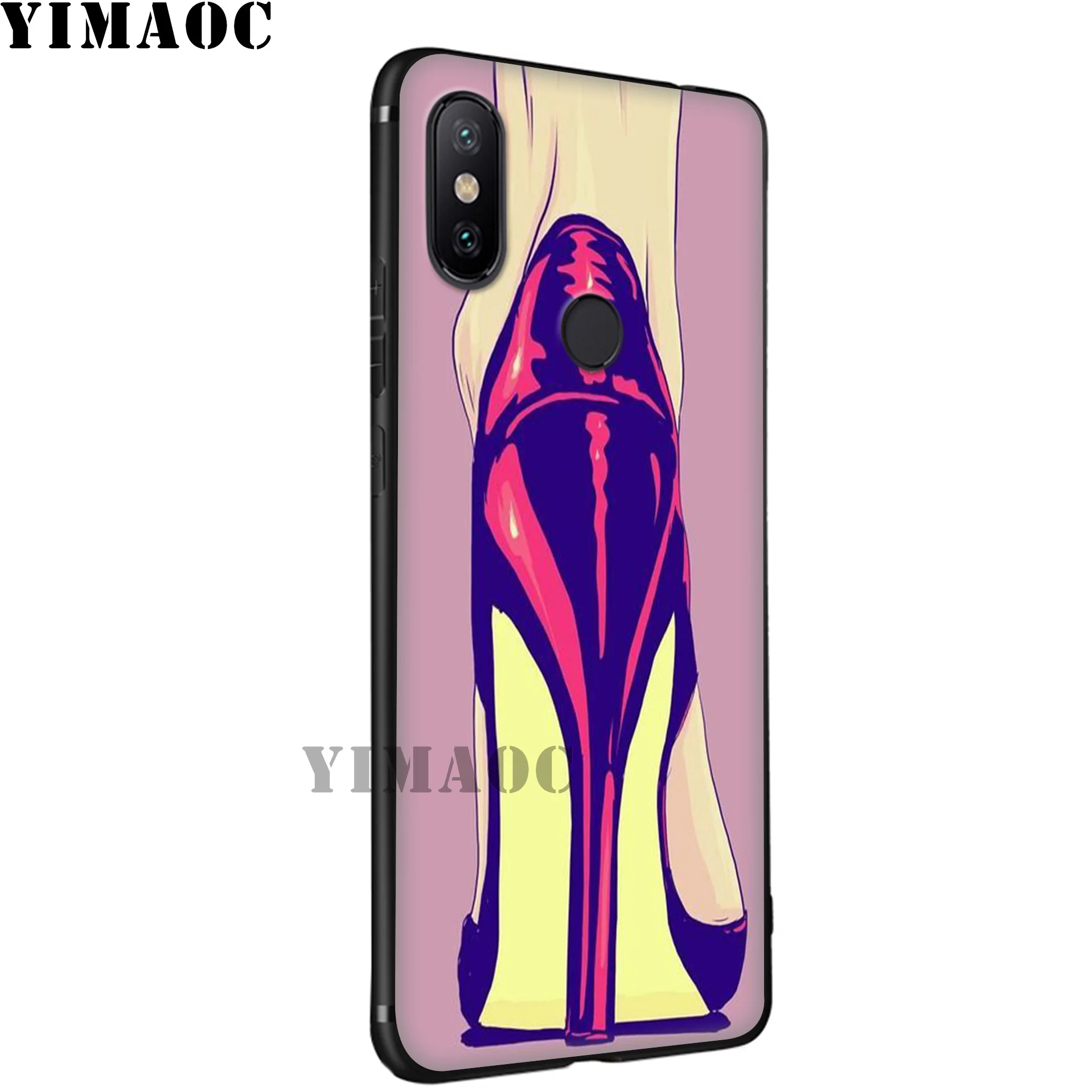 YIMAOC/мягкий силиконовый чехол на высоком каблуке для Xiaomi Redmi 7A Note 7 6 6A 5 4 4X 4A 5A S2 Plus K20