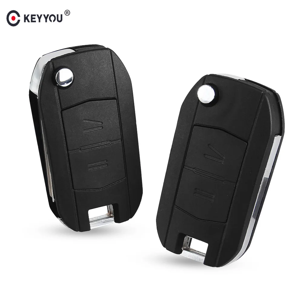 

KEYYOU car flip Folding Key Shell For Vauxhall for Opel Corsa d C Combo Tigra Meriva Agila 2 Buttons Remote Key Case Cover Fob