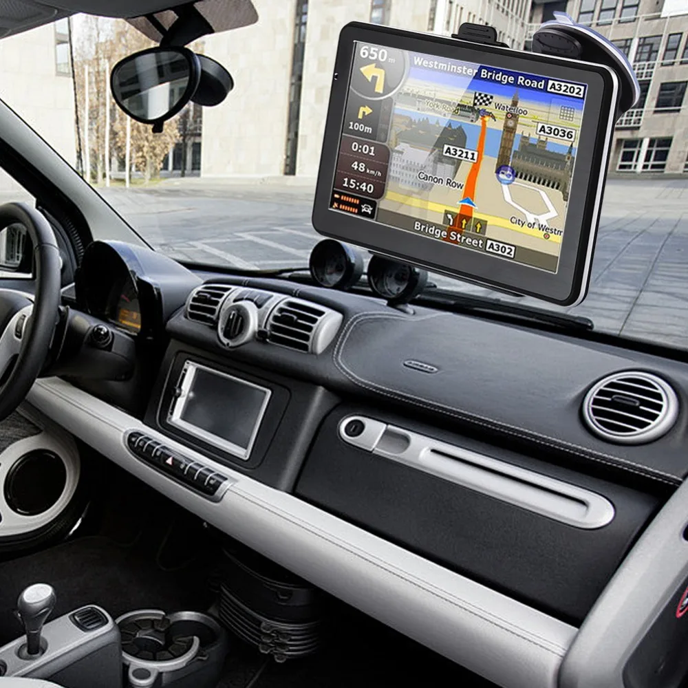 7 &quotсенсорный экран автомобиля gps навигация Bluetooth FM передатчик 24 в музыкальный