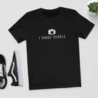 Футболка I Shoot People, футболка с принтом Tumblr, топы для стрельбы в стиле Харадзюку, хипстерская рубашка для стрельбы, хлопковая одежда в стиле 90-х