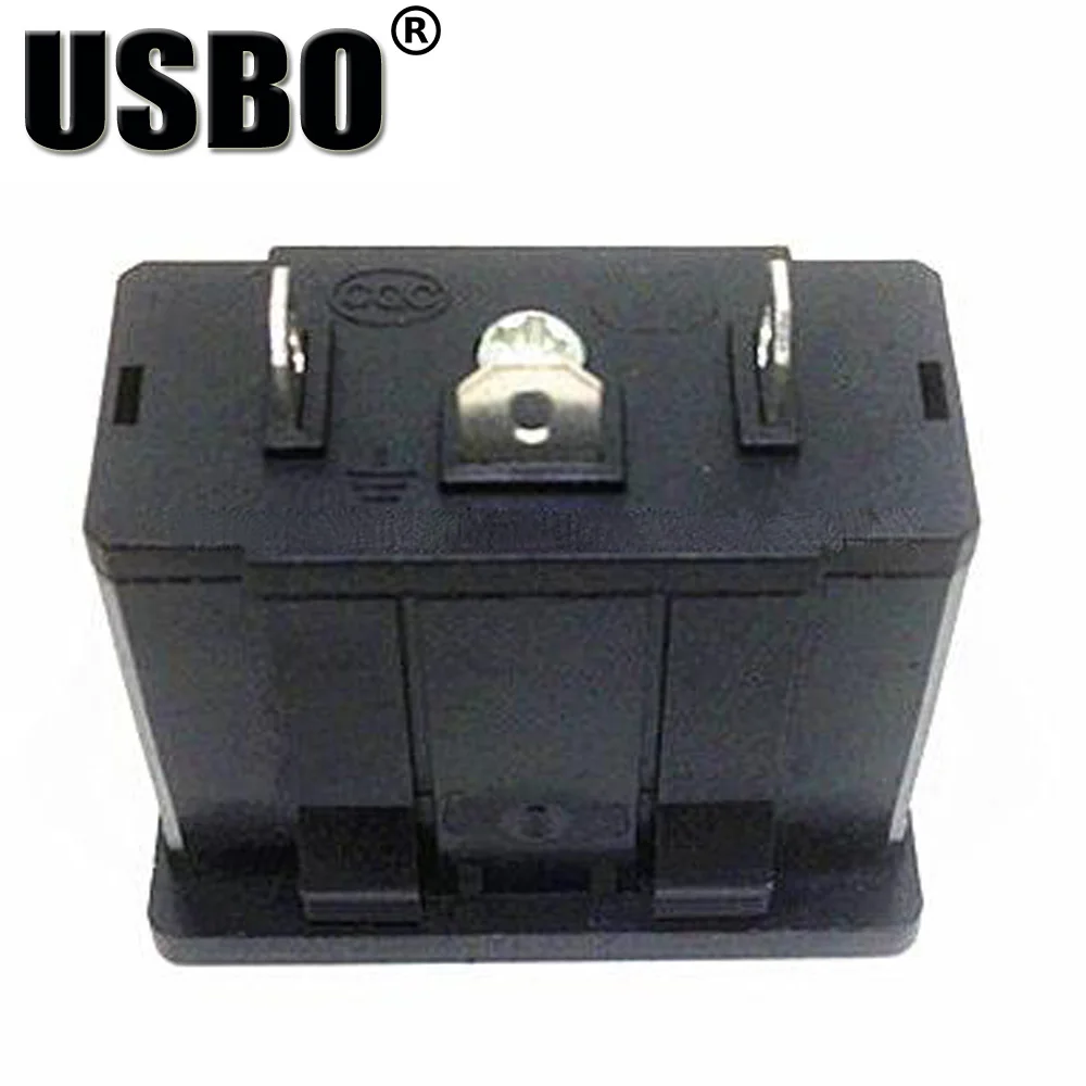 

Black embedded industrial outlet Brazilian standard Inverter output socket 250V 15A universal electrical AC power socket