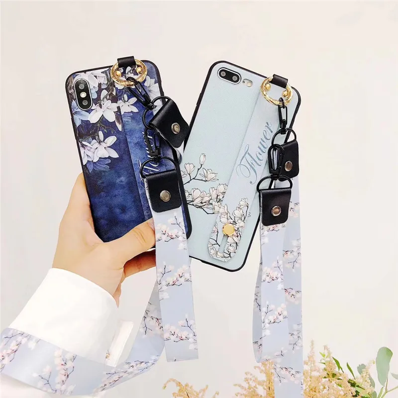 LUDI Горячий 3D винтажный цветочный чехол для телефона iPhone 7/7 Plus мягкий ТПУ модные