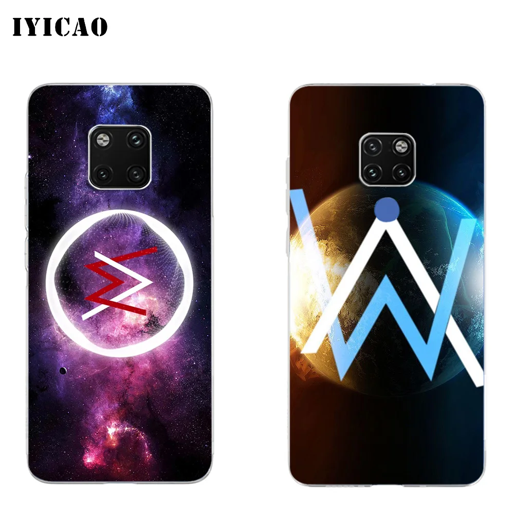 Мягкий силиконовый чехол для телефона IYICAO Alan Walker singer Huawei Mate 10 20 Lite Pro Nova 2 2i 3 3i 4 TPU |