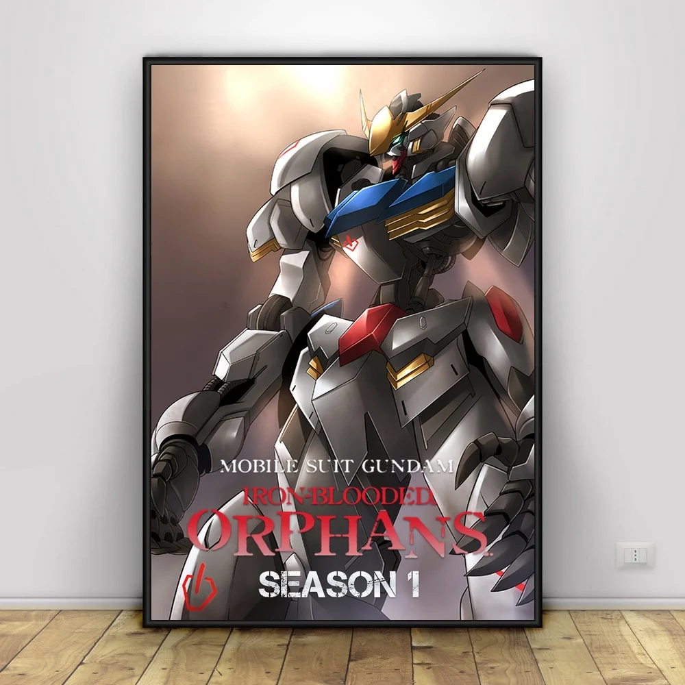 Gundam Железный окровный сиротский художественный Шелковый плакат домашний декор