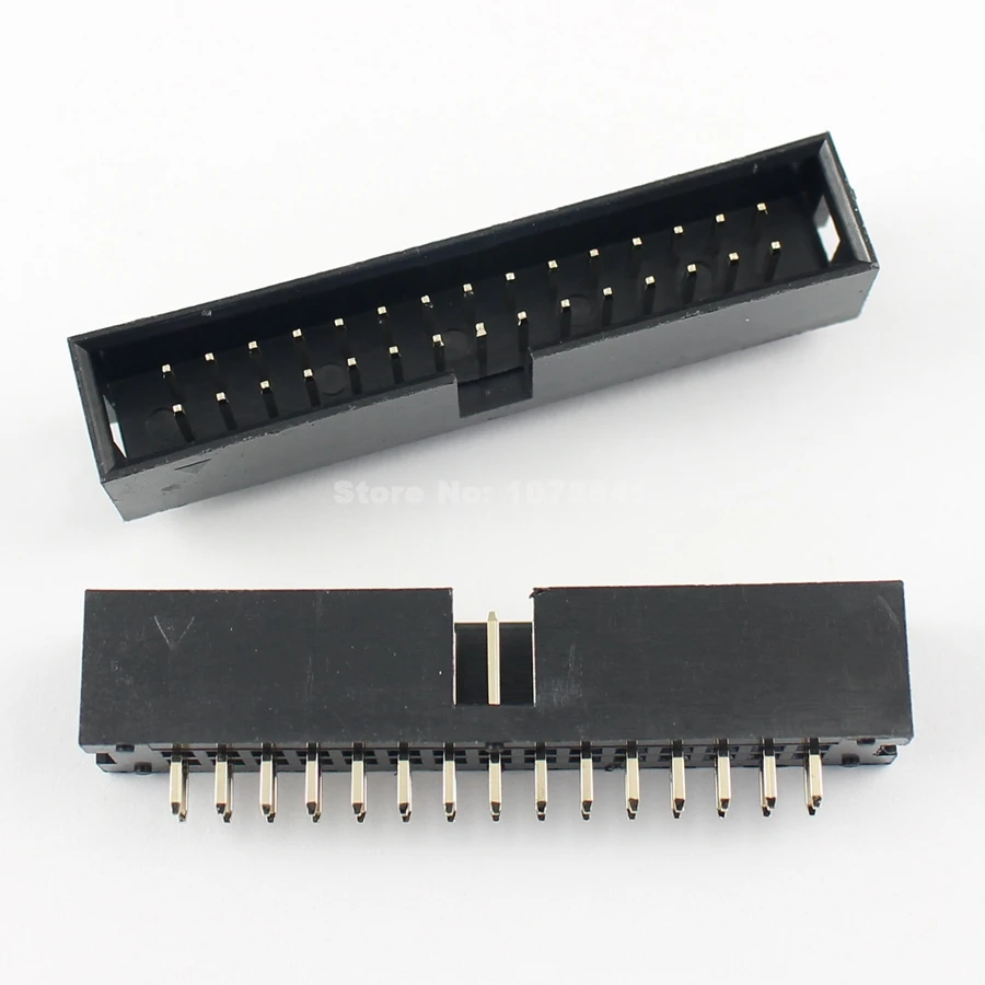 10 шт. 2 54 мм 2x15 Pin 30 прямой мужской окутанный PCB Заголовка коробки разъем IDC|socket
