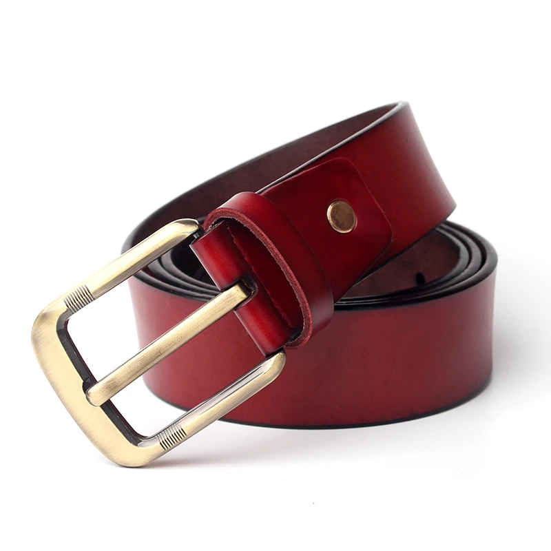 Розничная продажа 100% воловья кожа ремень из натуральной кожи винтажные ремни с