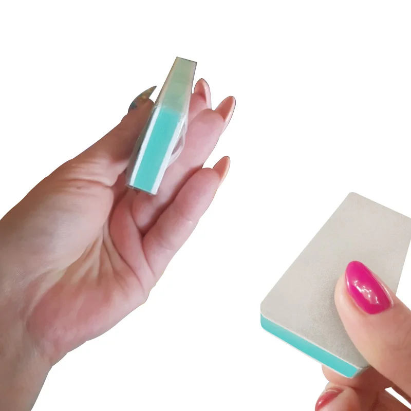 1 шт. ногтей буферы зеленый белый Форма файла для УФ гель пилка блок лак Маникюр