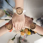 Часы наручные BOBO BIRD для женщин, бамбуковое дерево, с силиконовым ремешком