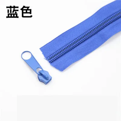dark blue 5 м 5# нейлоновые катушки молнии для DIY Швейные сумки обувь, одежда аксессуары 24 цвета доступны - Цвет: dark blue