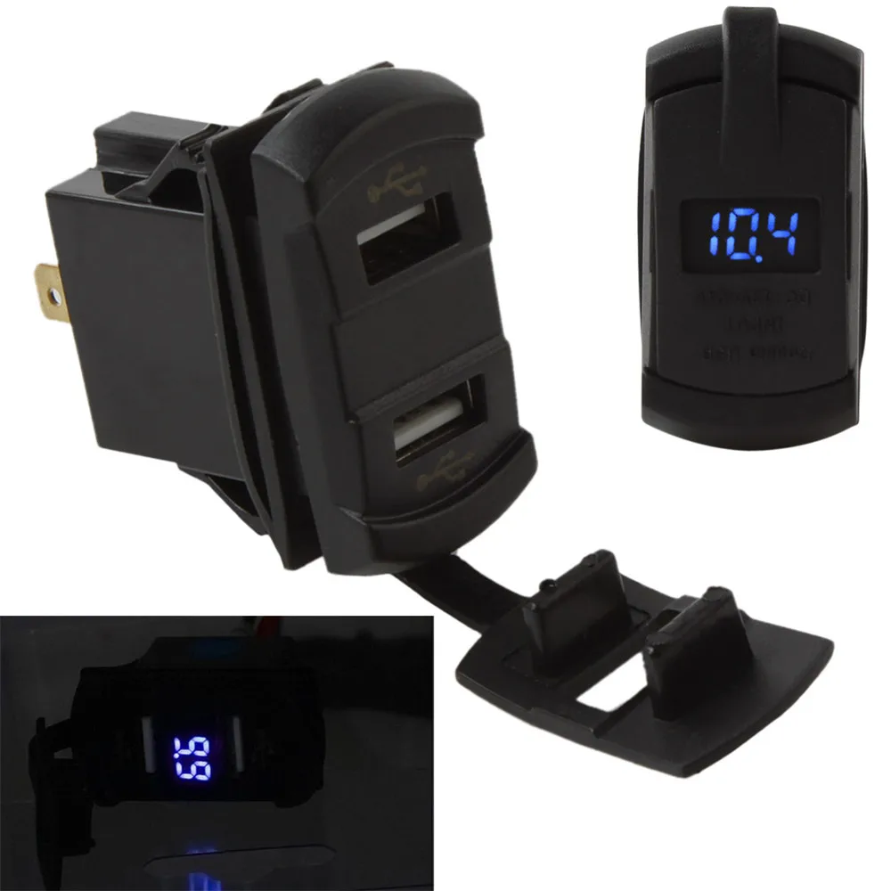 LOSSMANN продажа водонепроницаемый светодиодный двойной автомобиль 2 USB порт