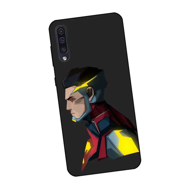 P219 Супермен черный силиконовый чехол для samsung Galaxy A6 A7 A8 A9 A10 A30 A40 A50 A60 A70 A80 A90 5G A20E