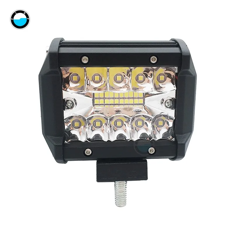 1 PCS 60 W 7 дюймов 120 Вт комбинированный светодиодный светильник для баров точечный прожектор 4x4 точечный 12 В 24 В 4WD Barra светодиодный светильник для авто лодок SUV ATV i светильник - Цвет: 1 PCS 60 W