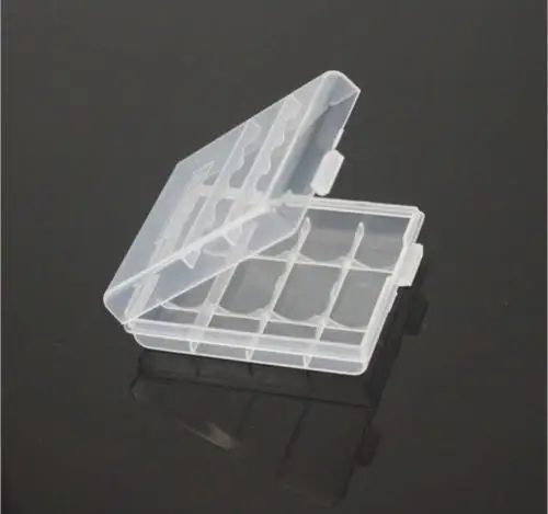 5 шт./лот прочный прозрачный жесткий пластиковый футляр для батарей контейнер