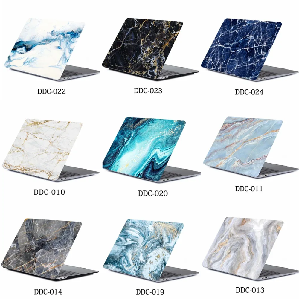 2018 Новый чехол для ноутбука с имитацией мрамора Apple MacBook Air Pro Retina 11 12 13 15 macbook New +