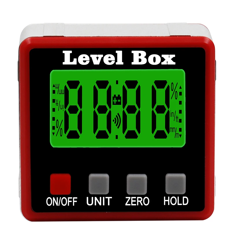 Precision Digital Protractor Inclinometer Water Proof Level Box Angle Finder Bevel With Magnet Base | Инструменты