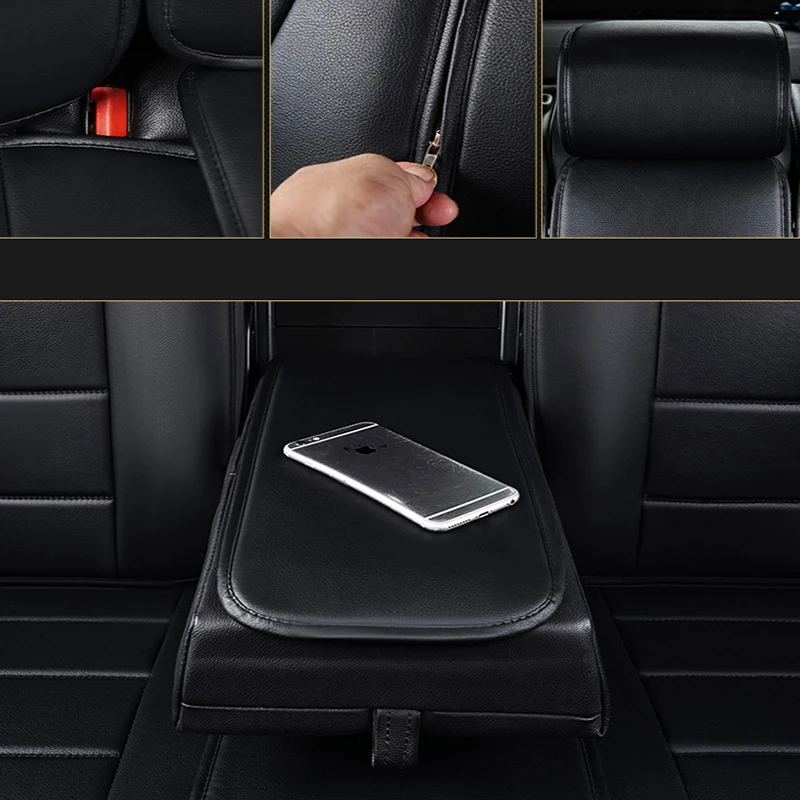 

WLMWL Universal Leather Car seat cover for SEAT all model LEON Toledo Ateca IBL exeo arona car styling accessories
